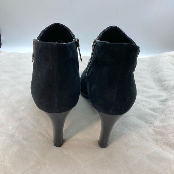 Aquatalia Dina Black Suede Booties - Picture 5 of 11